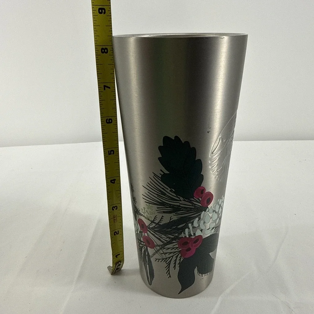Starbucks Stainless Steel 2020 Holiday Holly Berry 24 oz. Tumbler Christmas